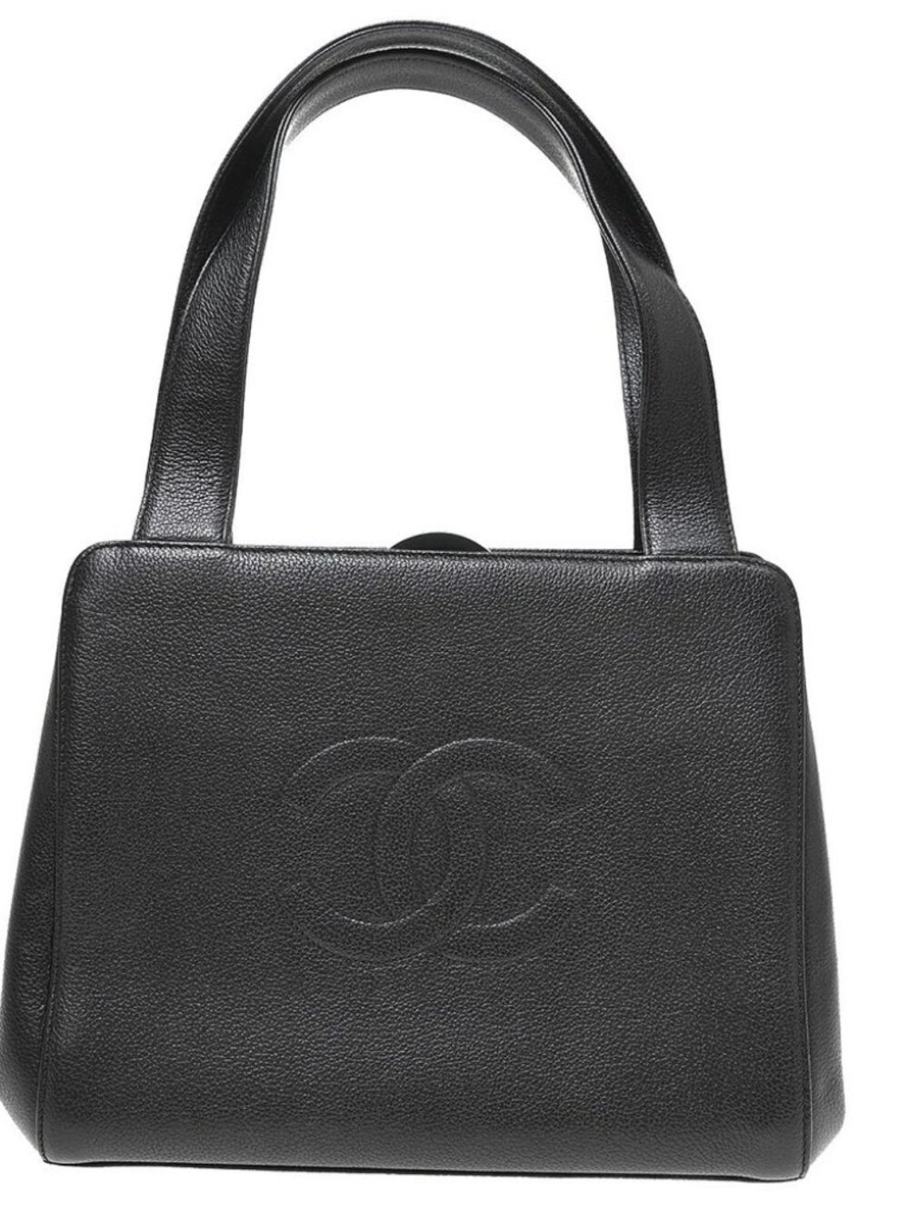 Chanel Black Calfskin Tote Handbag